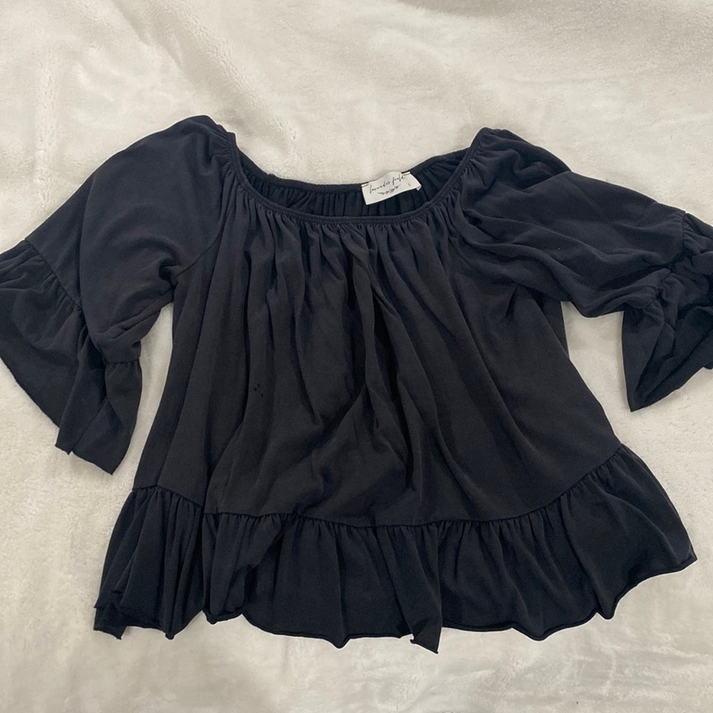 Black off the Shoulder Blouse